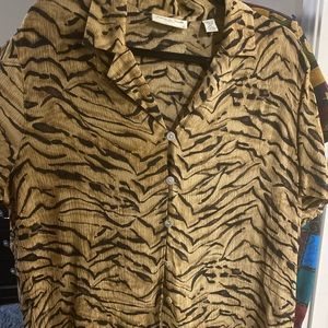 Amanda smith silk blouse